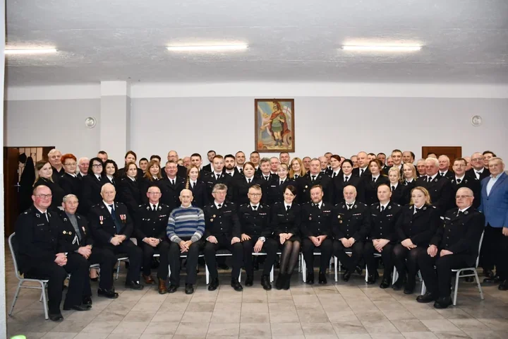 Noworoczne spotkanie druhów OSP w Osinach - podziękowania i plany na 2026 rok