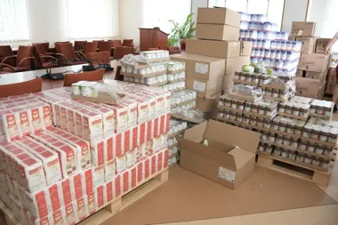 Dziewięć ton żywności trafiło do gminy Mirzec. Pomoc obejmie 367 osób