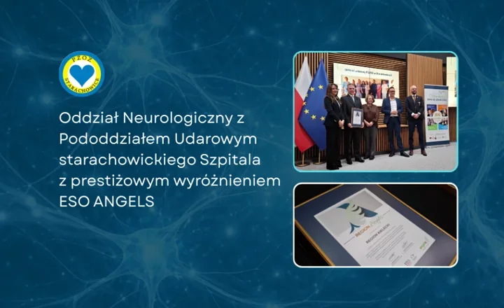 Szpital w Starachowicach z wyróżnieniem ESO ANGELS – oddział udarowy dołączył do najlepszych ośrodków