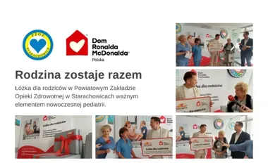 Dziewięć nowych łóżek na pediatrii. Rodzice zostaną przy dzieciach