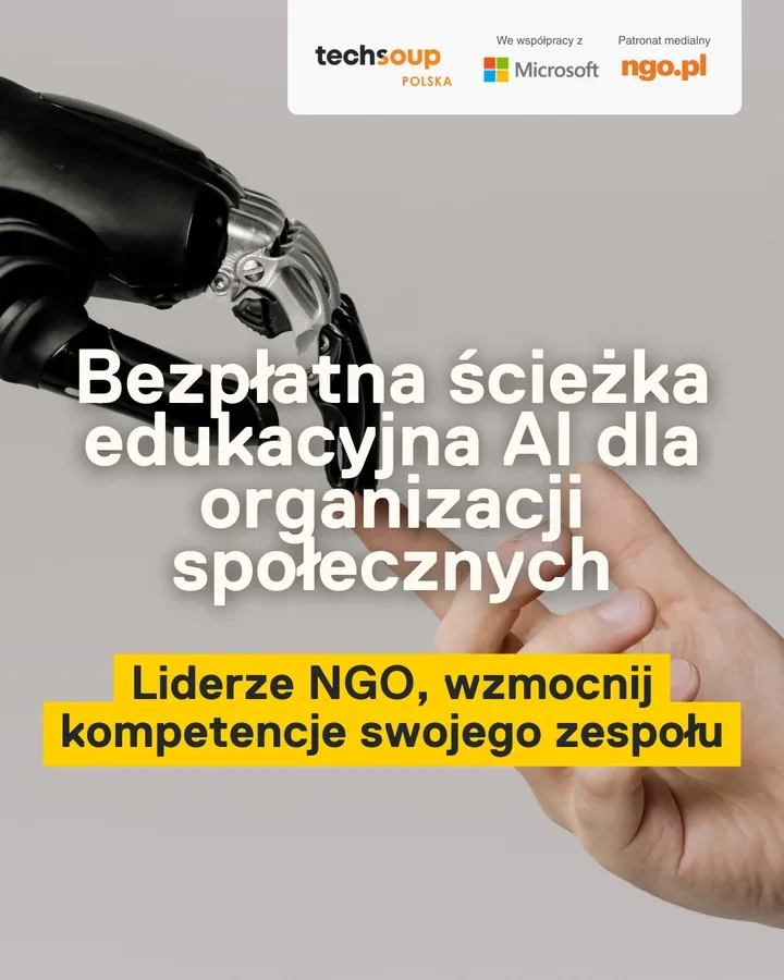 Bezpłatne kursy AI dla organizacji - program TechSoup wspiera NGO w cyfrowym rozwoju
