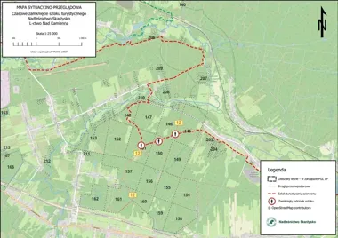 Czerwony szlak pod Wąchockiem zniknie z mapy na czas robót